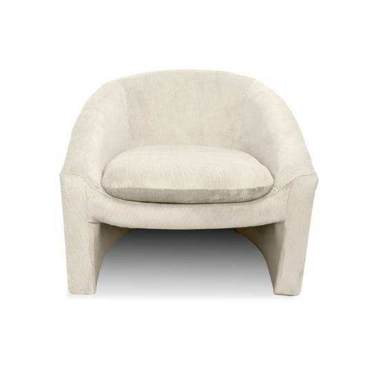 Shackelton Corduroy Occasional Chair - Cream